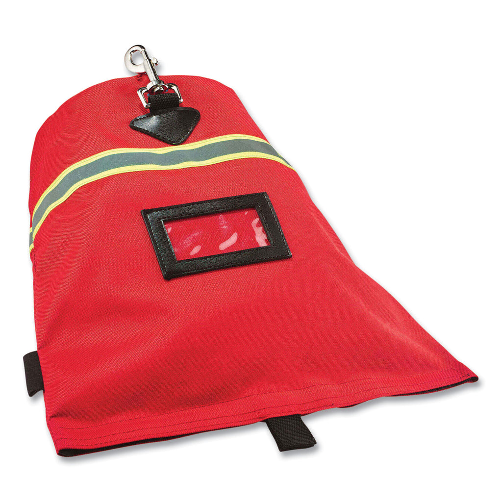Arsenal 5082 SCBA Mask Bag with Hook-and-Loop Closure, 8.5 x 8.5 x 14, Red, Ships in 1-3 Business Days