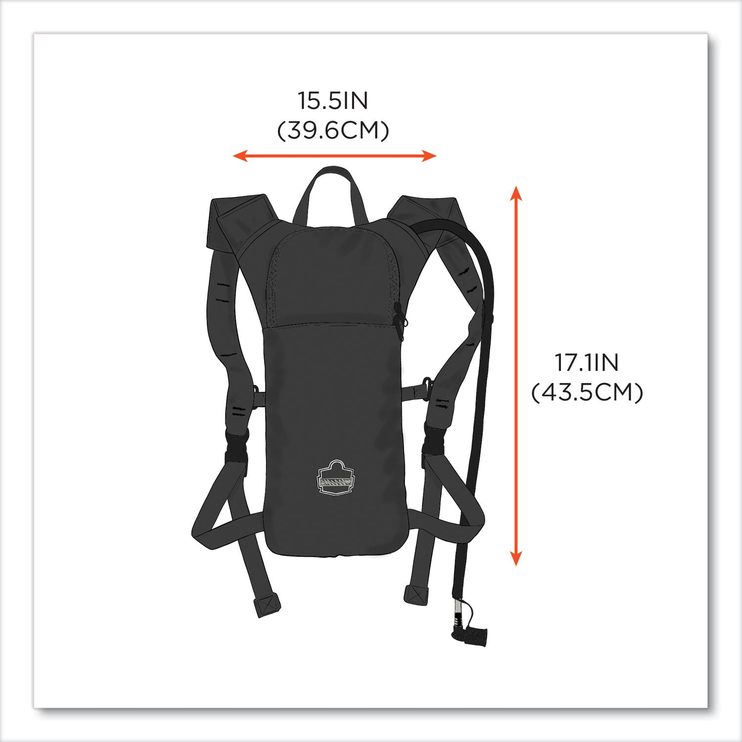 Chill-Its 5155 Low Profile Hydration Pack, 2 L, Black, Ships in 1-3 Business Days