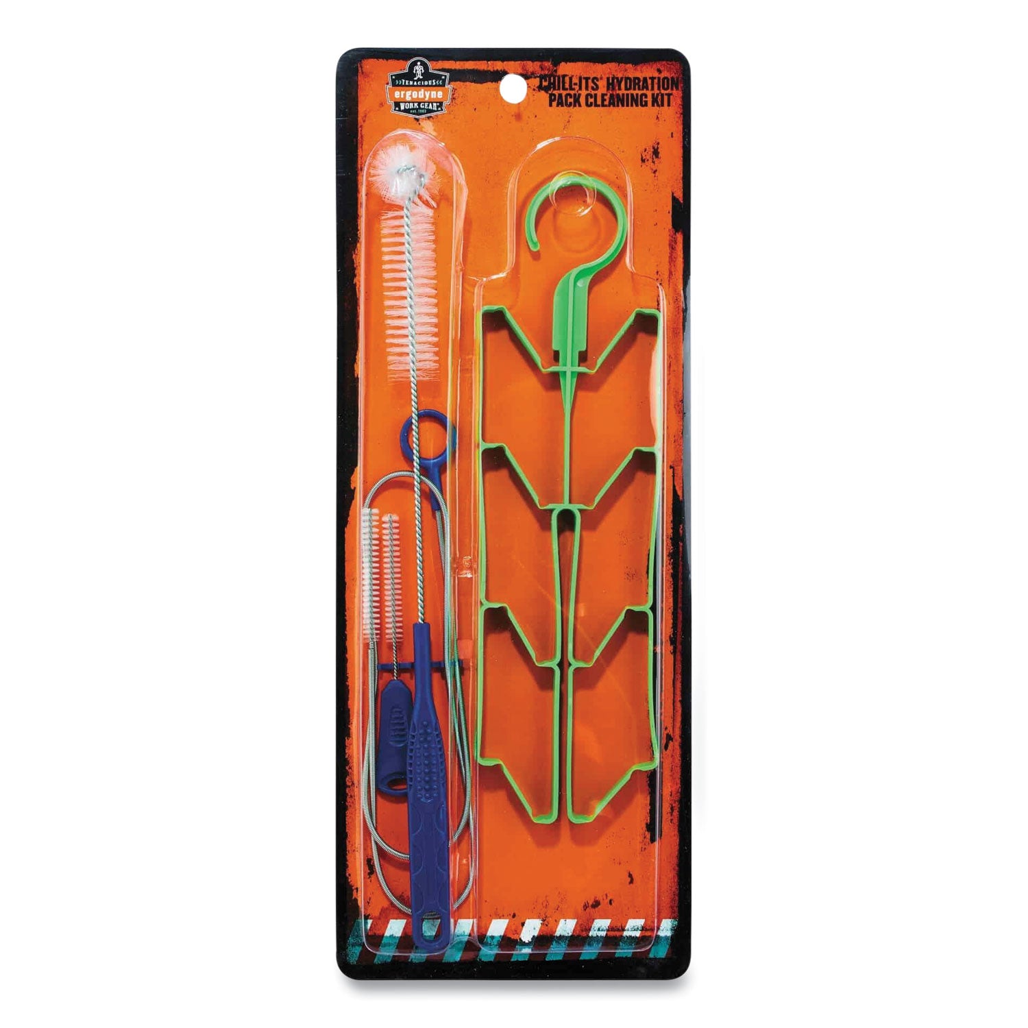 Chill-Its 5159 Hydration Pack Cleaning Kit, Bladder, Tube/Bite-Valve Cleaning Brushes, Drying Rack,Ships in 1-3 Business Days
