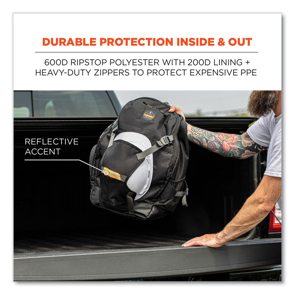 Arsenal 5188 PPE Jobsite Backpack, 7 x 15 x 20, Black, Ships in 1-3 Business Days