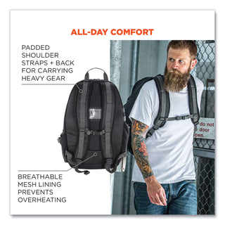 Arsenal 5188 PPE Jobsite Backpack, 7 x 15 x 20, Black, Ships in 1-3 Business Days