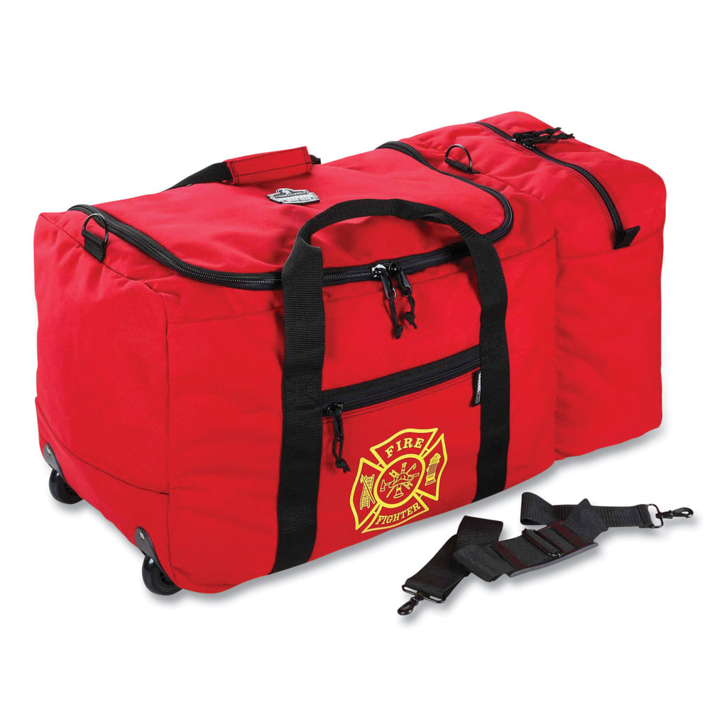 Arsenal 5005W Wheeled Fire + Rescue Gear Bag, 14 x 31 x 14, Red, Ships in 1-3 Business Days