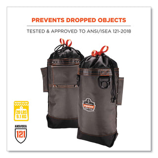 Arsenal 5928 Topped Bolt Bag Tool Pouch, Tall, 5 x 10 x 13, Ballistic Polyester, Black/Gray, Ships in 1-3 Business Days