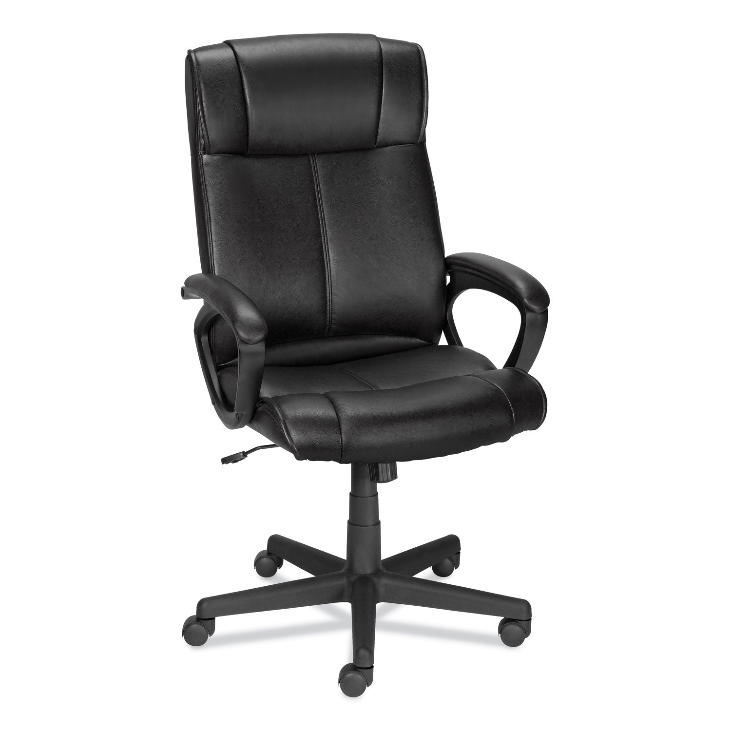 Alera Dalibor Series Manager Chair, Supports Up to 250 lb, 17.5" to 21.3" Seat Height, Black Seat/Back, Black Base - 1