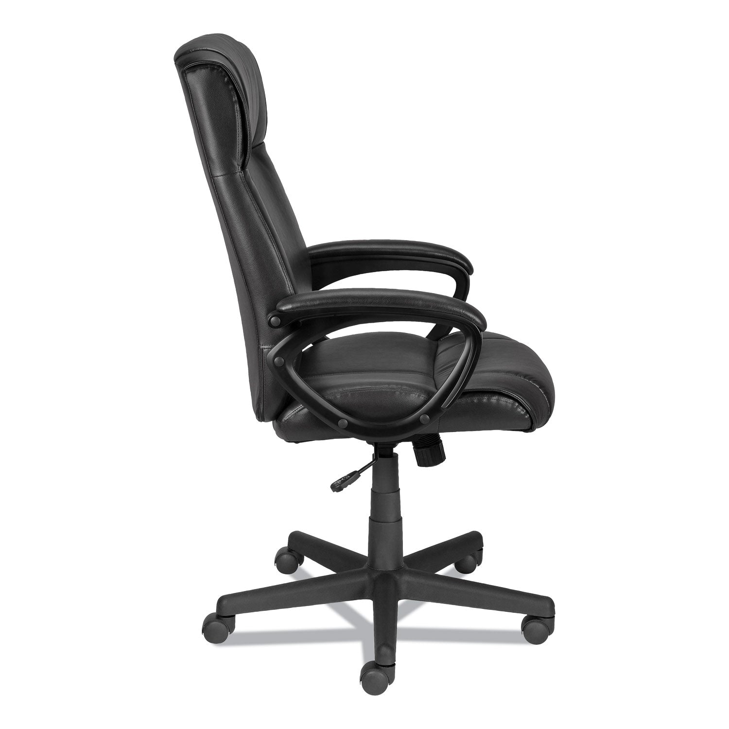 Alera Dalibor Series Manager Chair, Supports Up to 250 lb, 17.5" to 21.3" Seat Height, Black Seat/Back, Black Base - 4