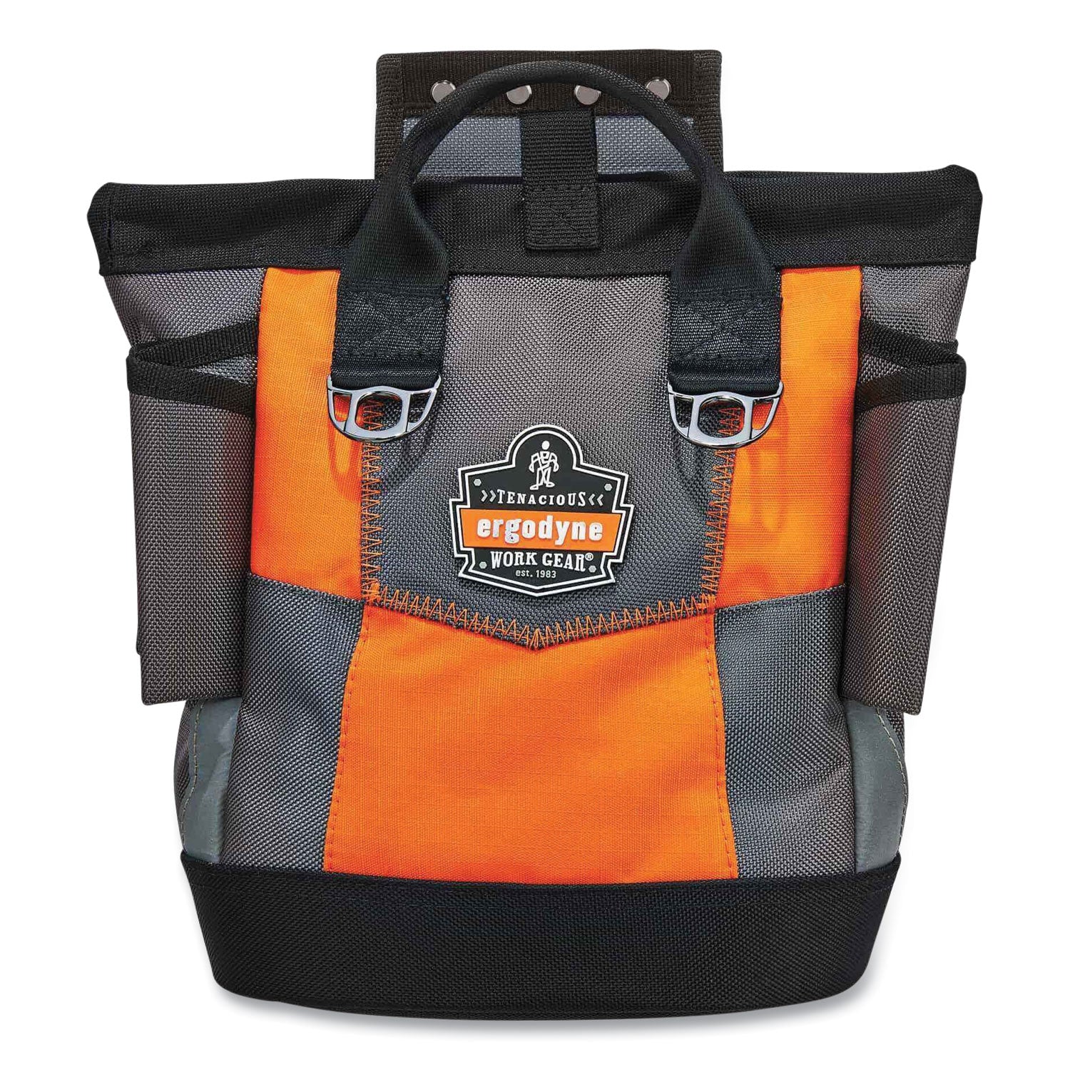 Arsenal 5527 Premium Topped Tool Pouch with Hinged Closure, 6 x 10 x 11.5, Polyester, Orange, Ships in 1-3 Business Days