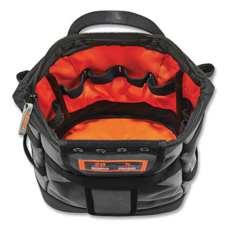 Arsenal 5517 Premium Topped Tool Pouch with Zipper, 6 x 10 x 11.5, Polyester, Black, Ships in 1-3 Business Days