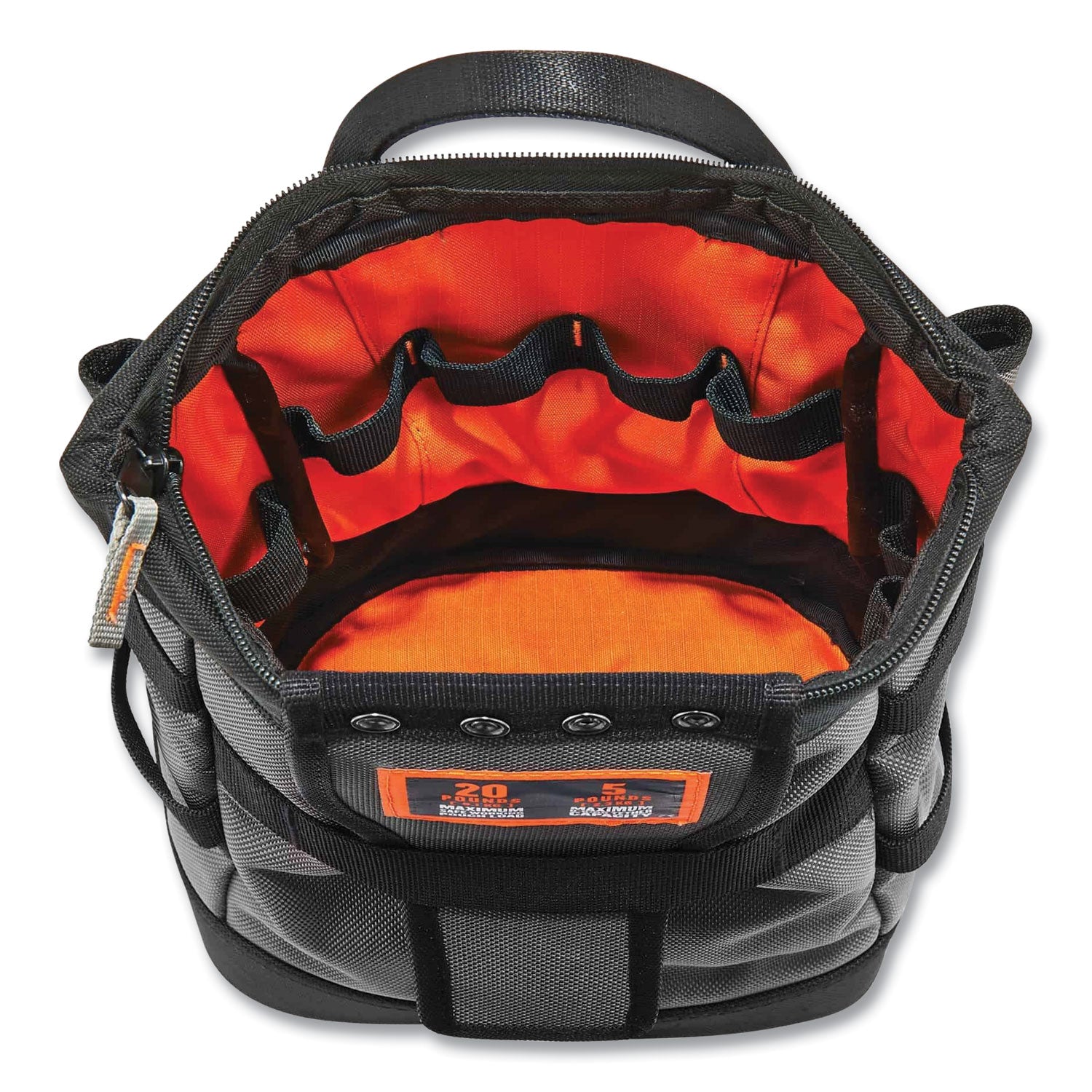 Arsenal 5517 Premium Topped Tool Pouch with Zipper, 6 x 10 x 11.5, Polyester, Black, Ships in 1-3 Business Days