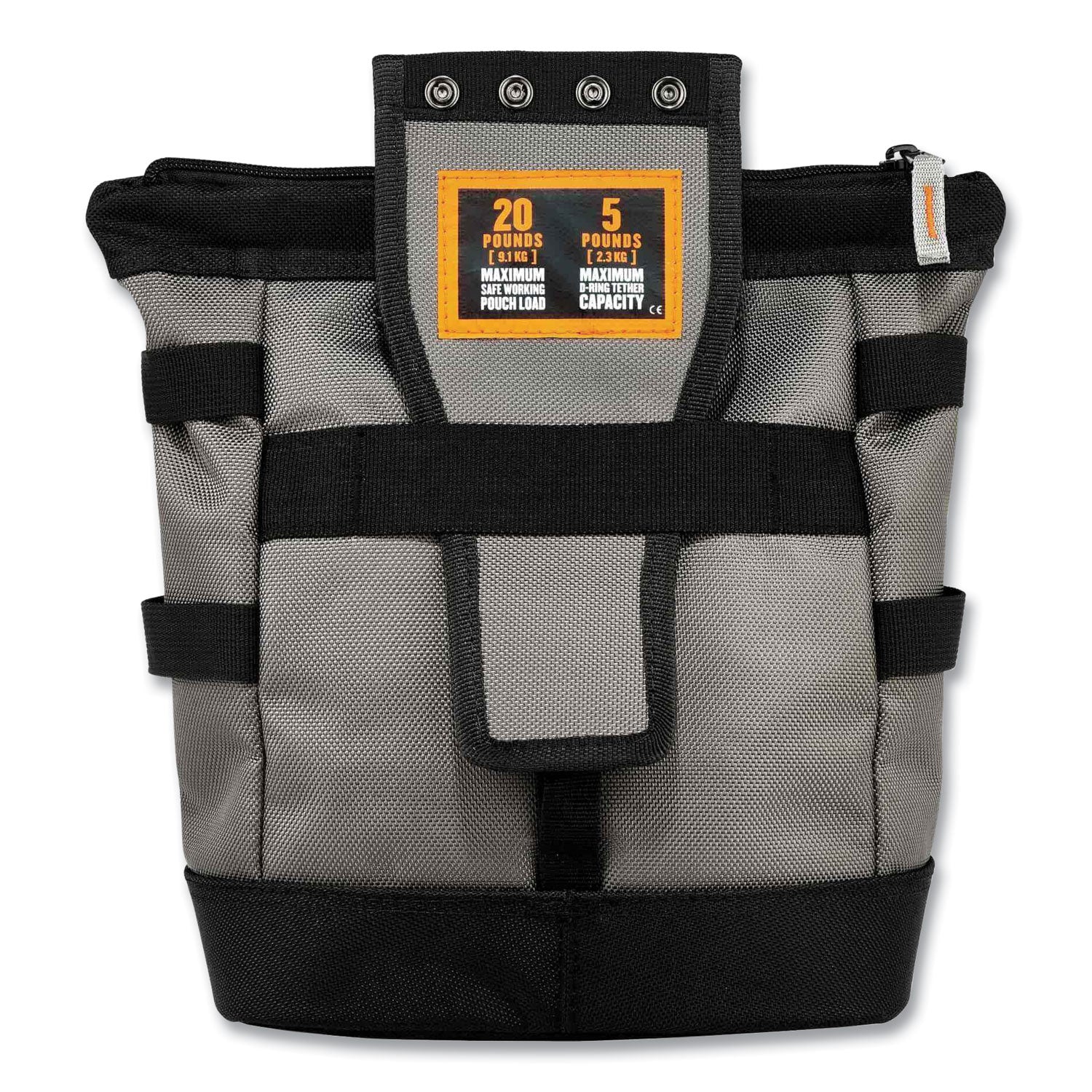 Arsenal 5517 Premium Topped Tool Pouch with Zipper, 6 x 10 x 11.5, Polyester, Black, Ships in 1-3 Business Days
