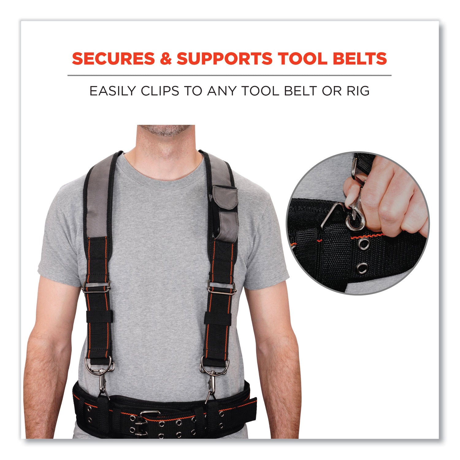 arsenal-5560-padded-tool-belt-suspenders-36-to-48-waist-3-wide-polyester-gray-ships-in-1-3-business-days_ego13665 - 2