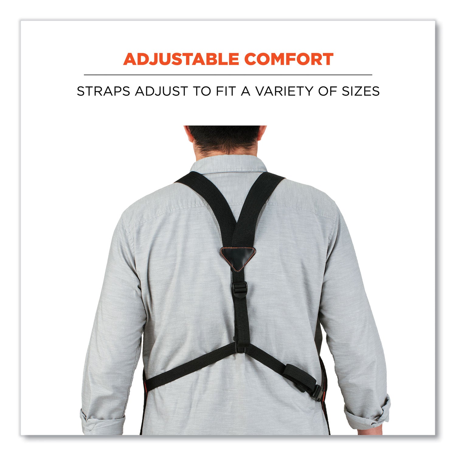 Arsenal 5705 Extended Length Canvas Tool Apron, 13 Compartments, 25.5 x 34, Canvas, Gray, Ships in 1-3 Business Days