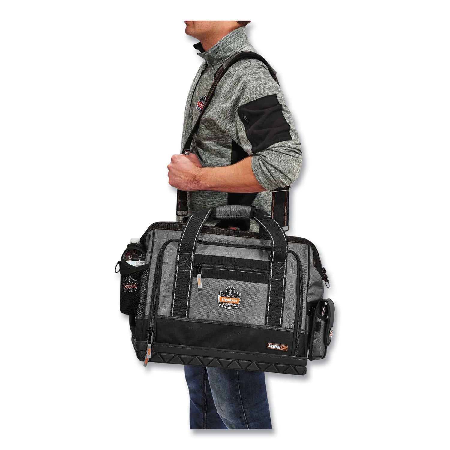 arsenal-5815-open-face-tool-organizer-large-61-comp-11x18x13-ballistic-polyester-black-gray-ships-in-1-3-business-days_ego13715 - 3