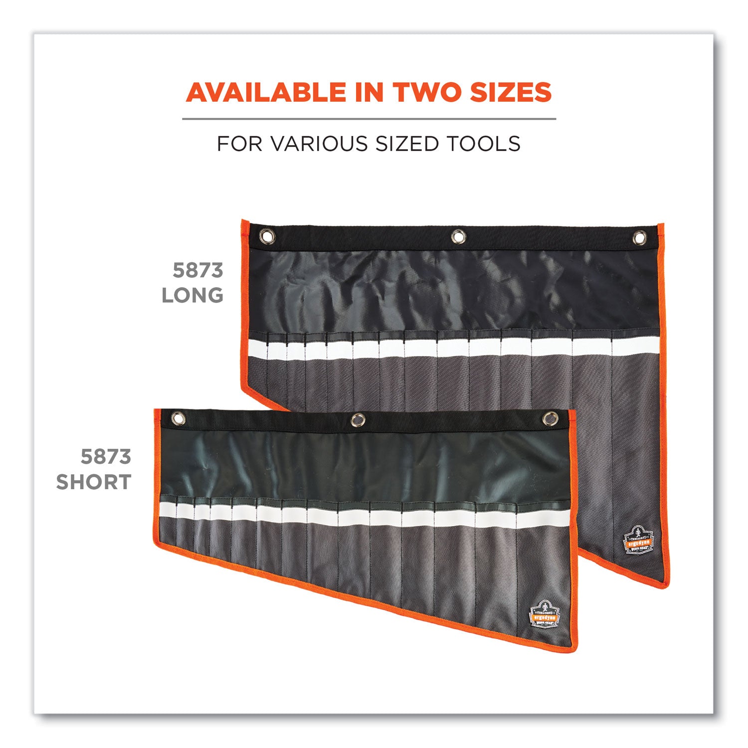 Arsenal 5873 Polyester Wrench Roll Up, 14 Compartments, 26.5 x 5, Polyester, Black, Ships in 1-3 Business Days