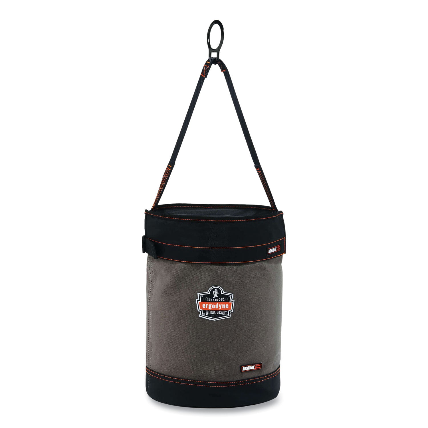 arsenal-5960t-canvas-hoist-bucket-and-top-with-d-rings-125-x-125-x-17-gray-ships-in-1-3-business-days_ego14860 - 1