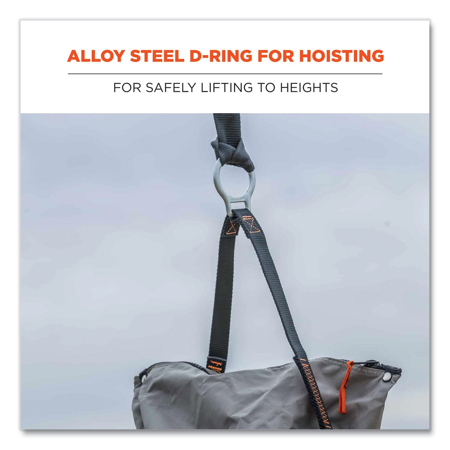 Arsenal 5973 Hoist Bucket Tool Bag with D-Rings and Zipper Top, 12.5 x 12.5 x 17, Gray, Ships in 1-3 Business Days
