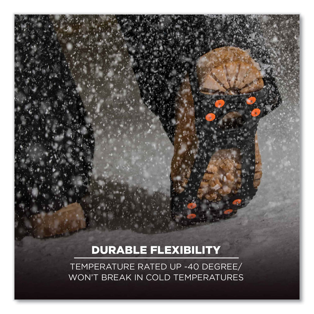 Trex 6300TC One-Piece Slip-on Tungsten Carbide Ice Cleats, Medium, Black, Pair, Ships in 1-3 Business Days