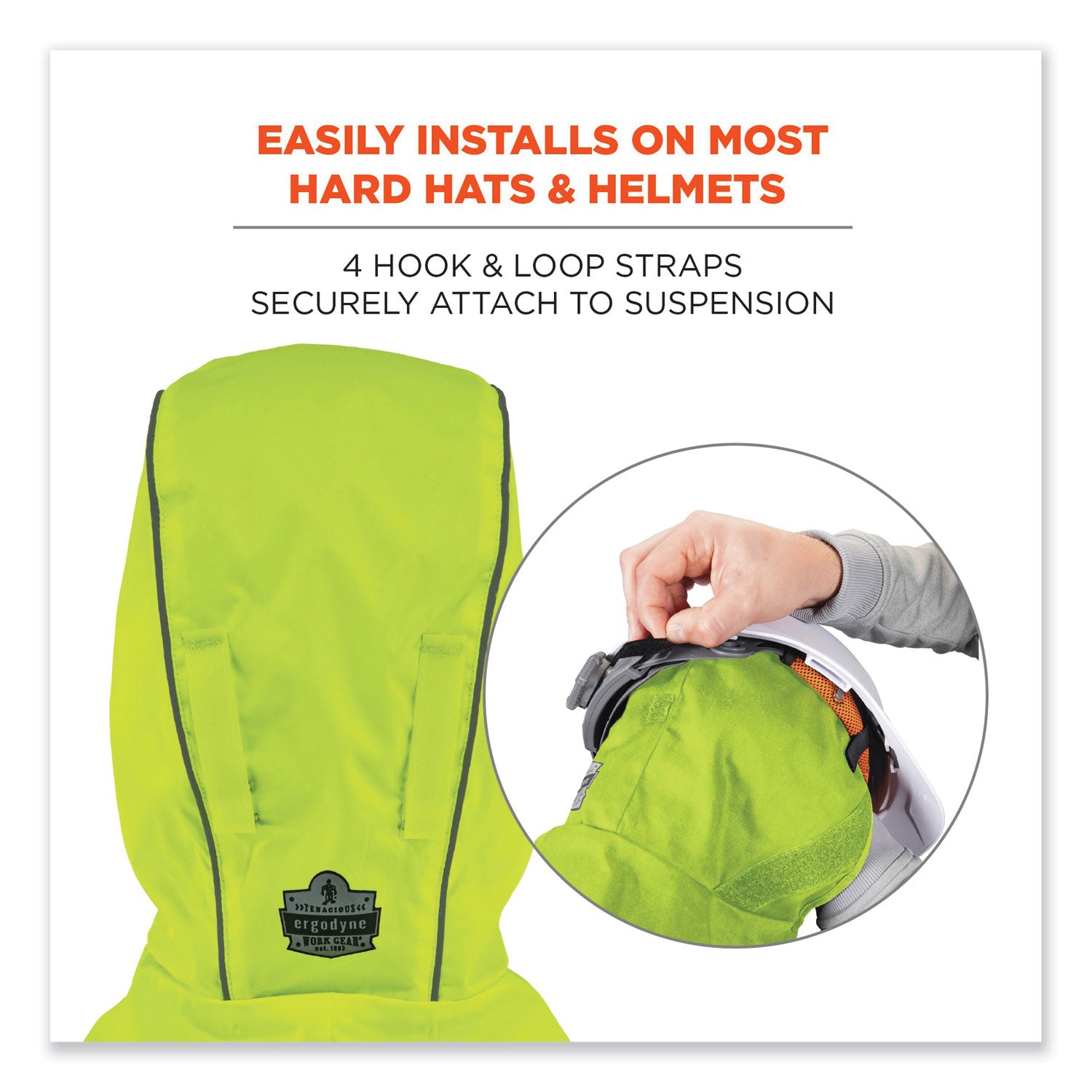 N-Ferno 6842 2-Layer Poly Shoulder Winter Liner, Fleece/Polyester, One Size Fits Most, Lime, Ships in 1-3 Business Days