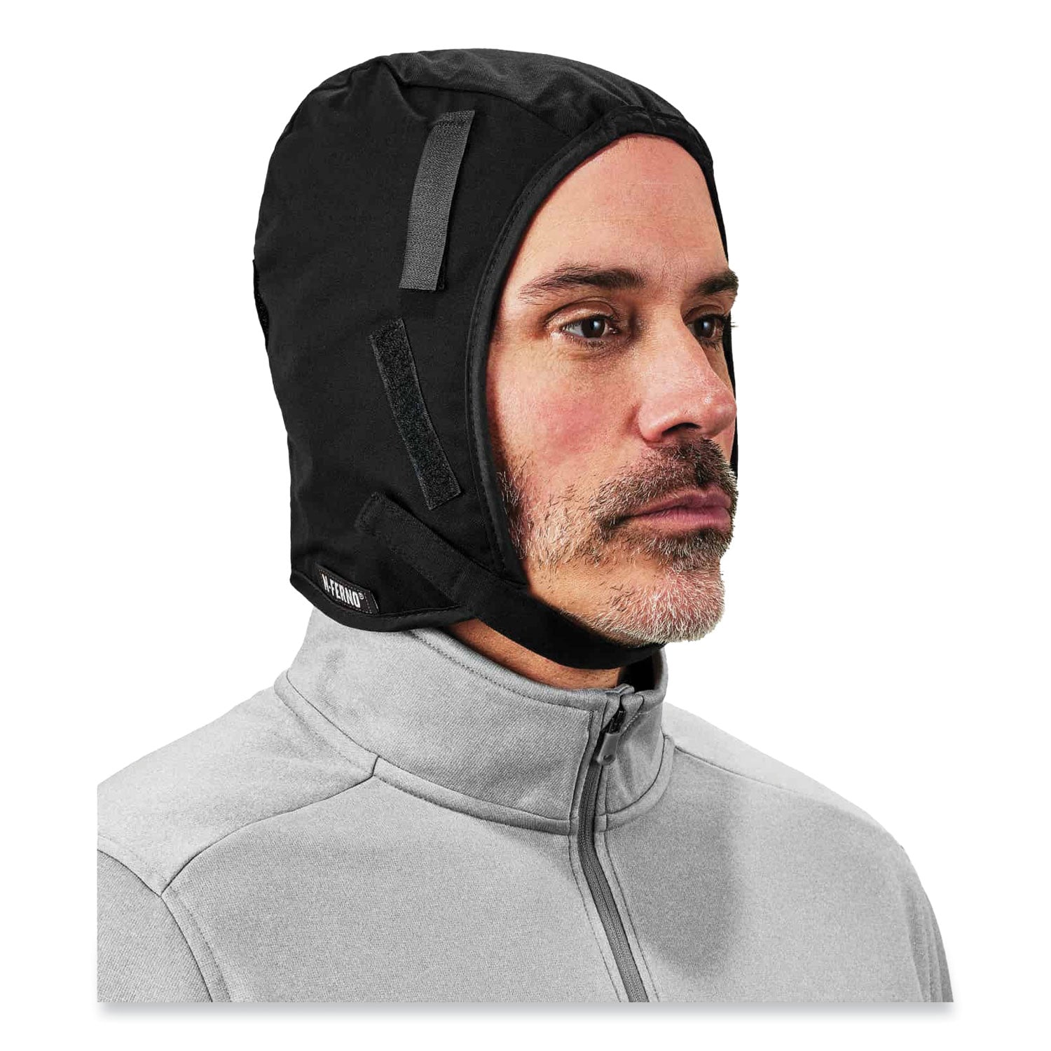 N-Ferno 6860 2-Layer FR Regular Winter Liner, Cotton/Fleece/Modacrylic, One Size Fits Most, Black, Ships in 1-3 Business Days