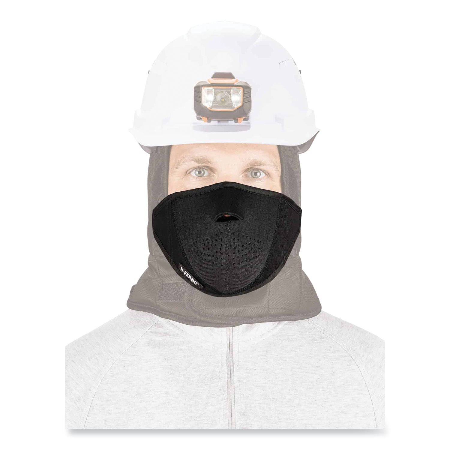 N-Ferno 6874 2-Layer Thermal Mouthpiece, Neoprene/Fleece, One Size Fits Most, Black, Ships in 1-3 Business Days