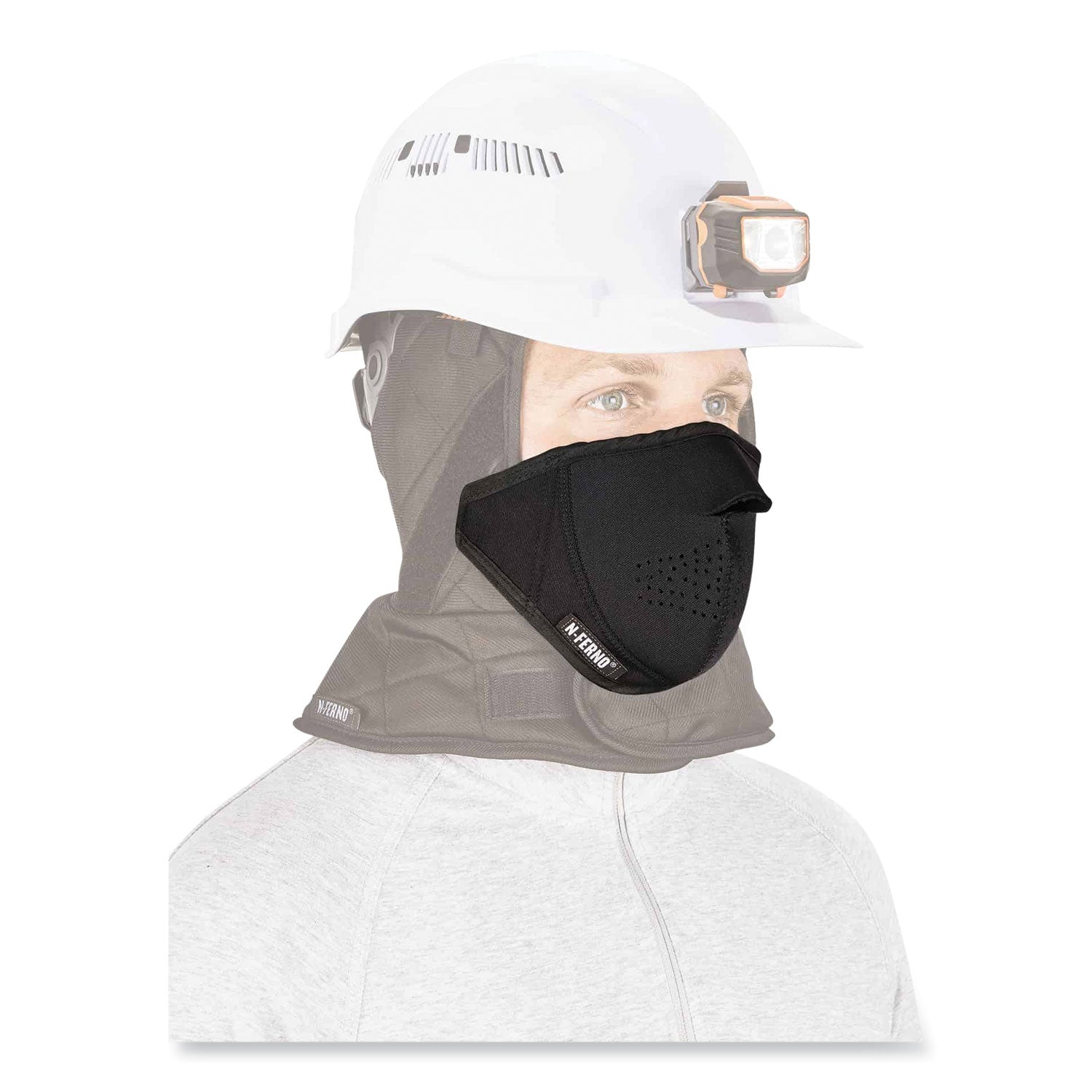 N-Ferno 6874 2-Layer Thermal Mouthpiece, Neoprene/Fleece, One Size Fits Most, Black, Ships in 1-3 Business Days