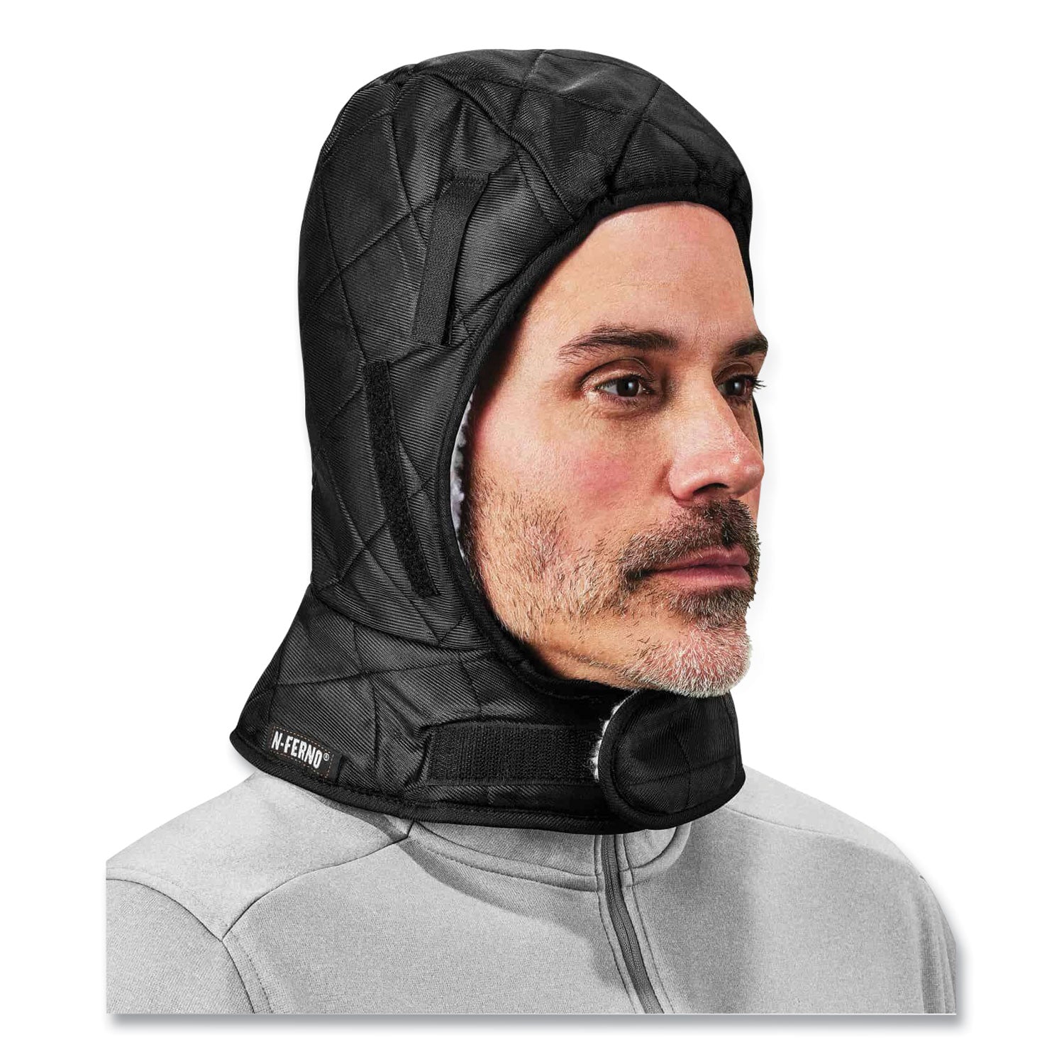 N-Ferno 6952 3Layer Quilt Shoulder Winter Liner, Foam/Polyester/Sherpa, One Size Fits Most, Black, Ships in 1-3 Business Days