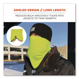 N-Ferno 6960 Fleece Neck Gaiter, Fleece, One Size Fits Most, Hi-Vis Lime, Ships in 1-3 Business Days