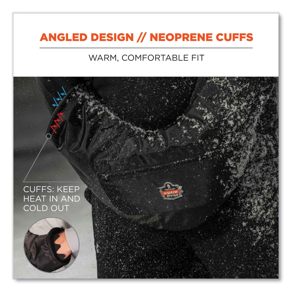 N-Ferno 6980 Winter Hand Warmer Muff Kit with 5 Hand Warmer Packets, Nylon/Fleece/Neoprene, Black, Ships in 1-3 Business Days
