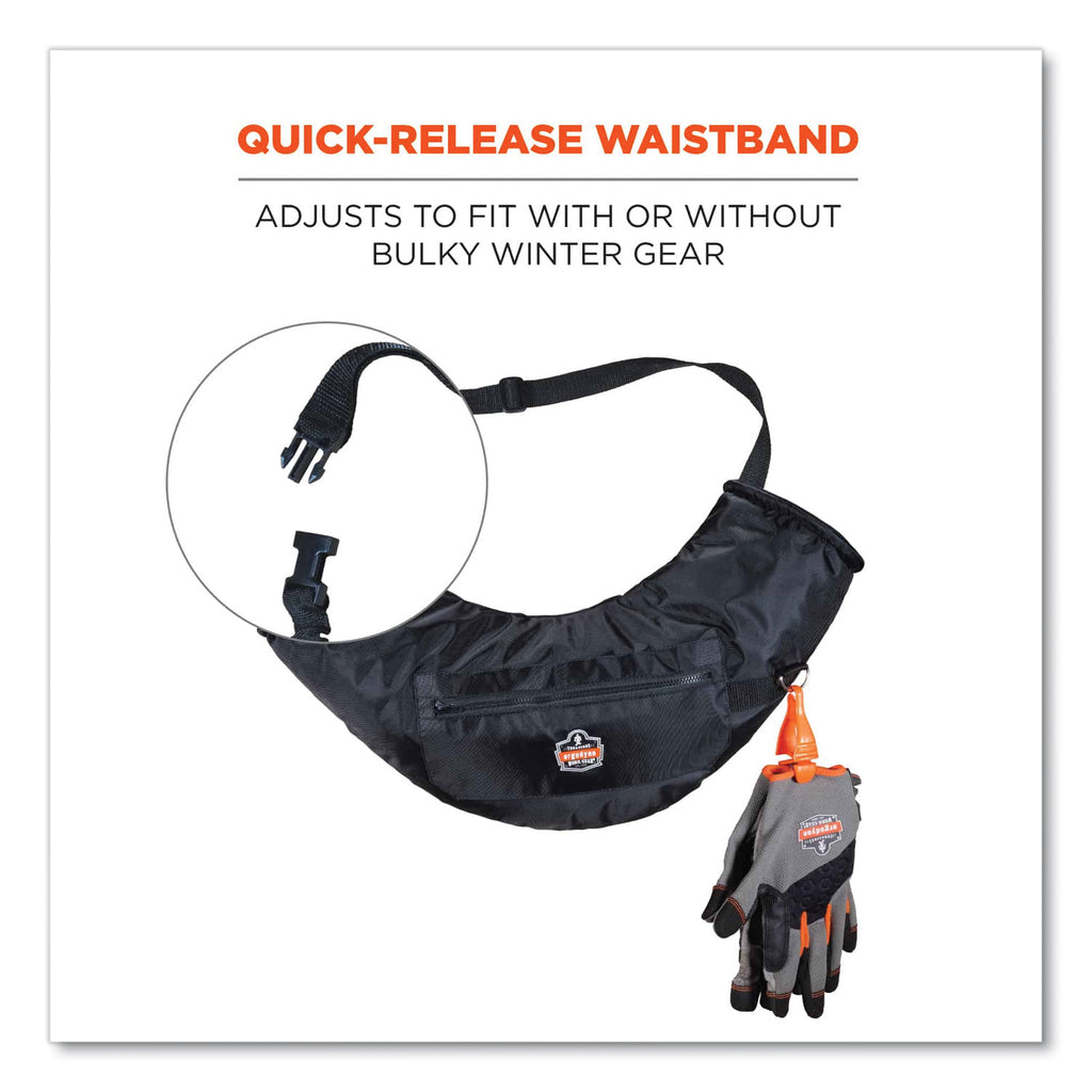 N-Ferno 6980 Winter Hand Warmer Muff Kit with 5 Hand Warmer Packets, Nylon/Fleece/Neoprene, Black, Ships in 1-3 Business Days