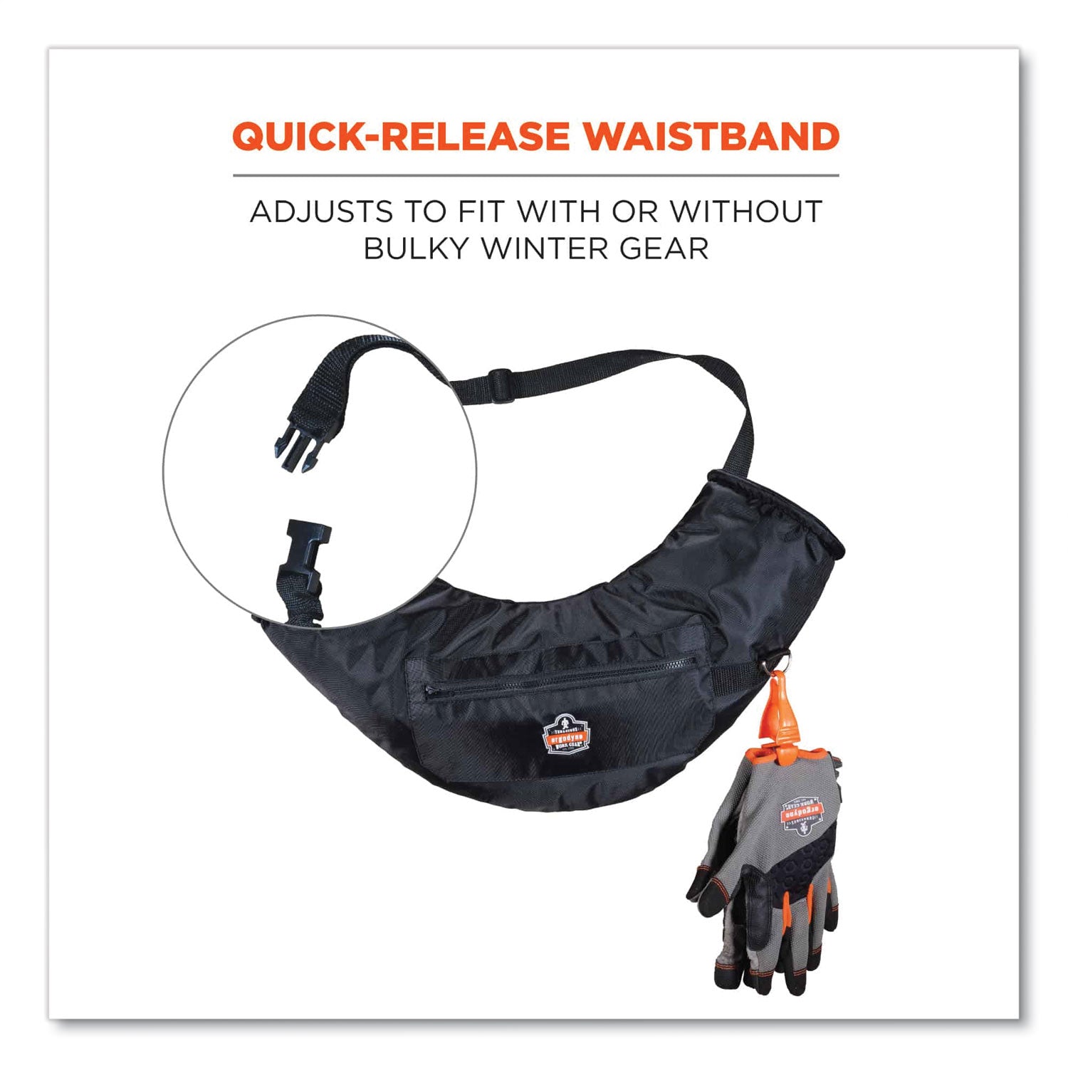 N-Ferno 6980 Winter Hand Warmer Muff Kit with 5 Hand Warmer Packets, Nylon/Fleece/Neoprene, Black, Ships in 1-3 Business Days
