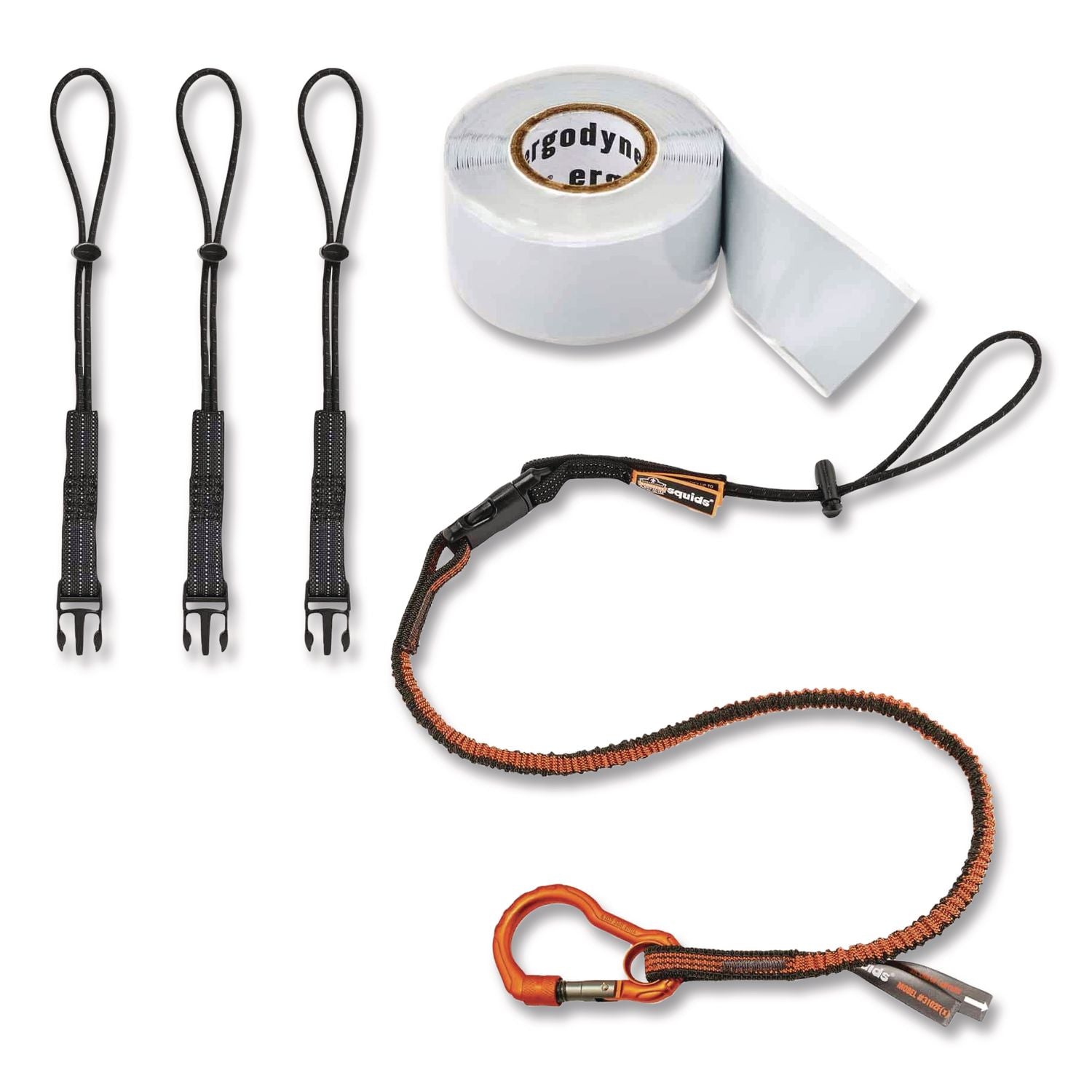 Squids 3181 Tool Tethering Kit, 5 lb Max Working Capacity, 38" to 48" Long, Orange/Gray and Black, Ships in 1-3 Business Days
