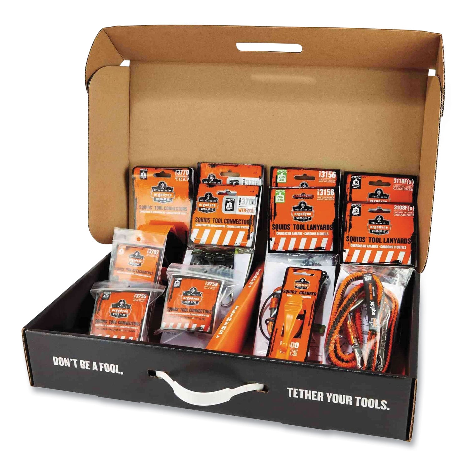 Squids 3184 Concrete Finisher + Mason Tool Tethering Kit, Asstd Max Work Cap, Lengths and Colors, Ships in 1-3 Business Days