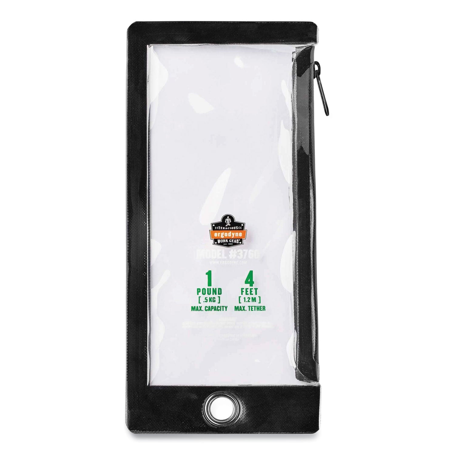 Squids 3760 Phone Pouch + Trap for Plus Size Phones, Clear/Black, Ships in 1-3 Business Days