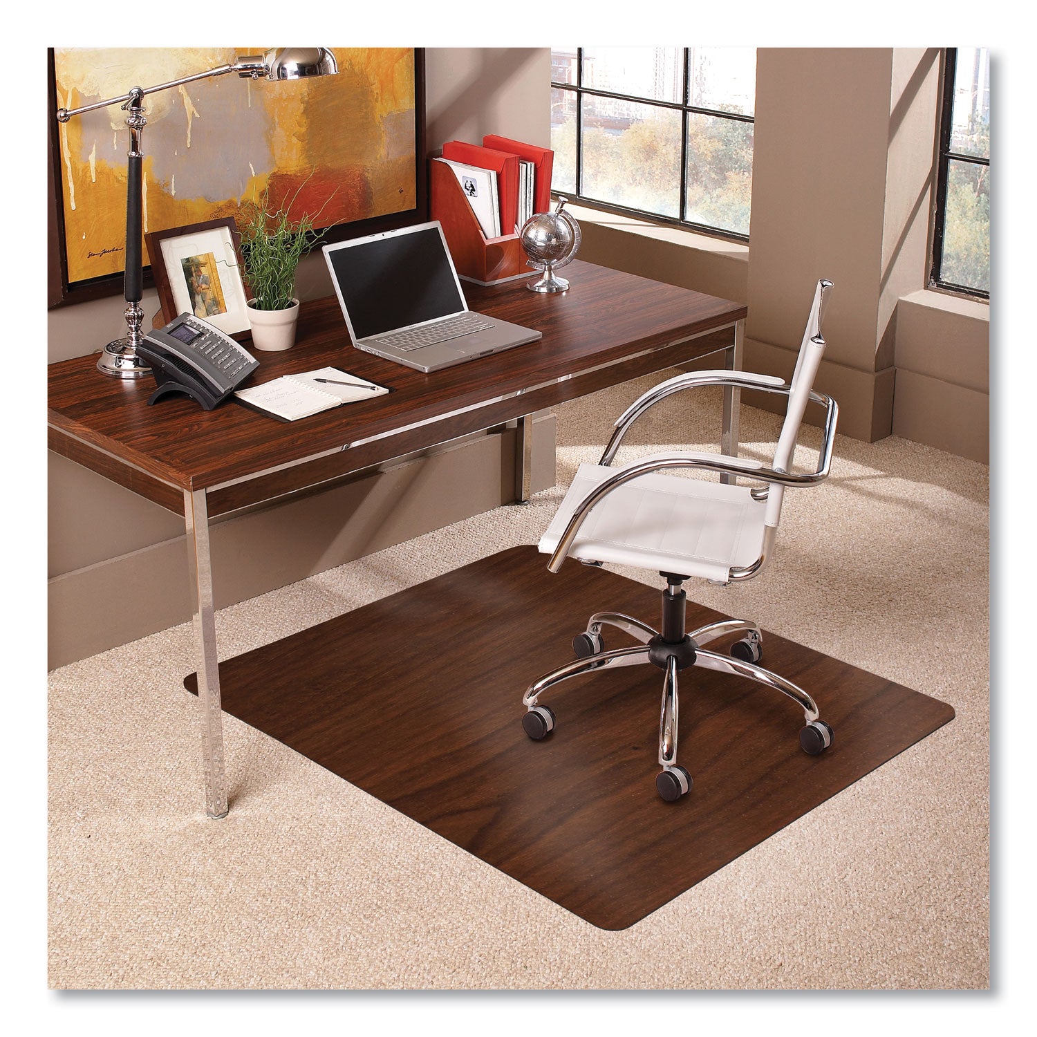 trendsetter-chair-mat-for-medium-pile-carpet-36-x-48-cherry-ships-in-4-6-business-days_esr119743 - 2