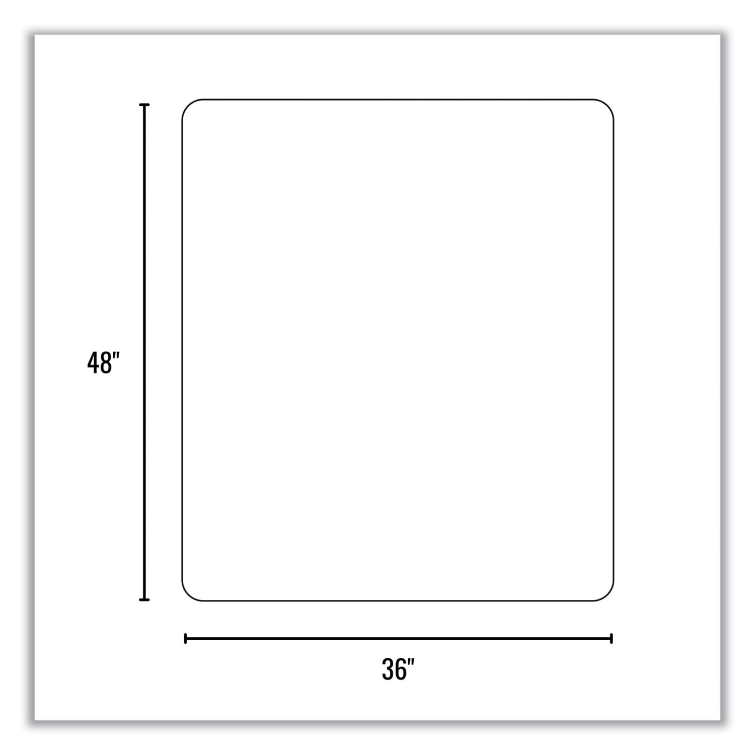 Trendsetter Chair Mat for Hard Floors, 36 x 48, Pewter, Ships in 4-6 Business Days - 4