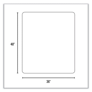 Trendsetter Chair Mat for Hard Floors, 36 x 48, Pewter, Ships in 4-6 Business Days - 4