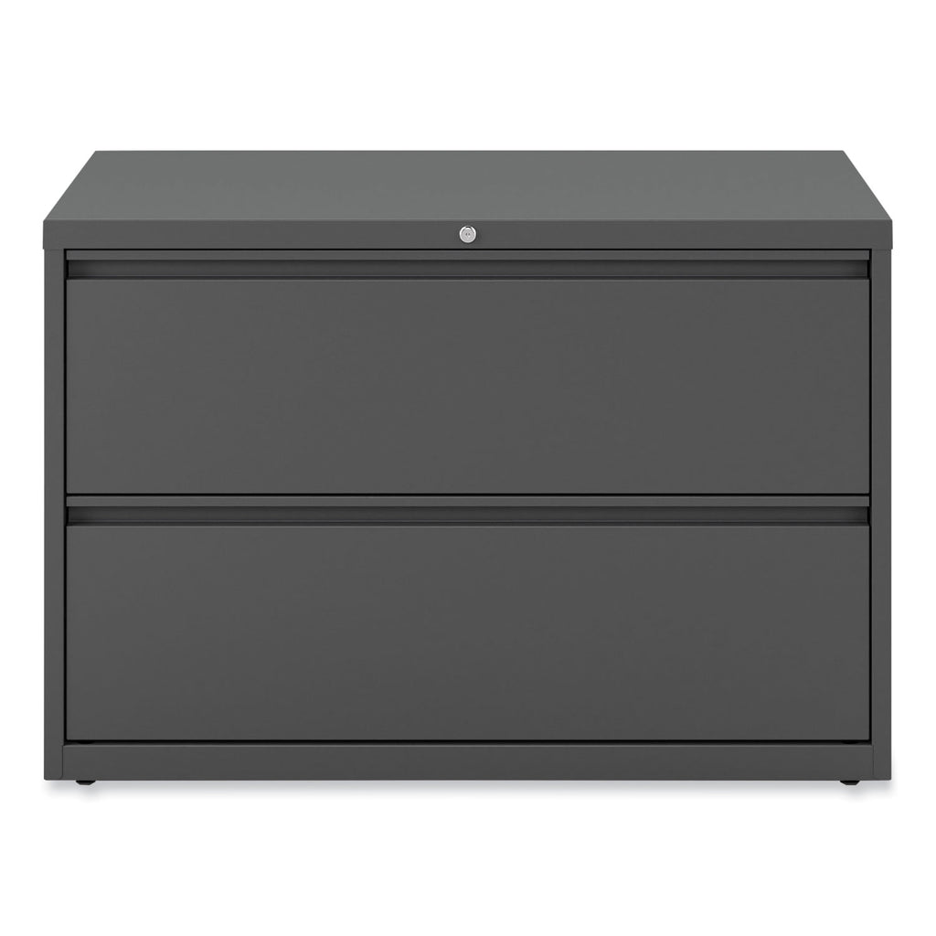 Lateral File, 2 Legal/Letter-Size File Drawers, Charcoal, 42" x 18.63" x 28