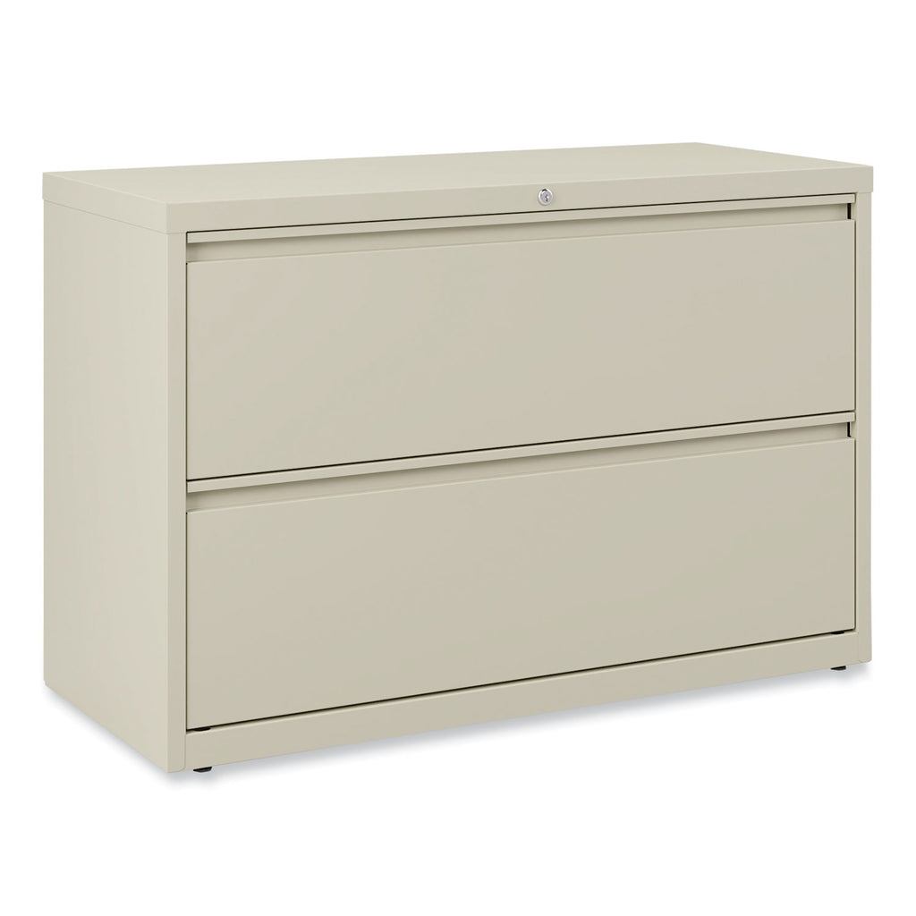 Lateral File, 2 Legal/Letter-Size File Drawers, Putty, 42" x 18.63" x 28