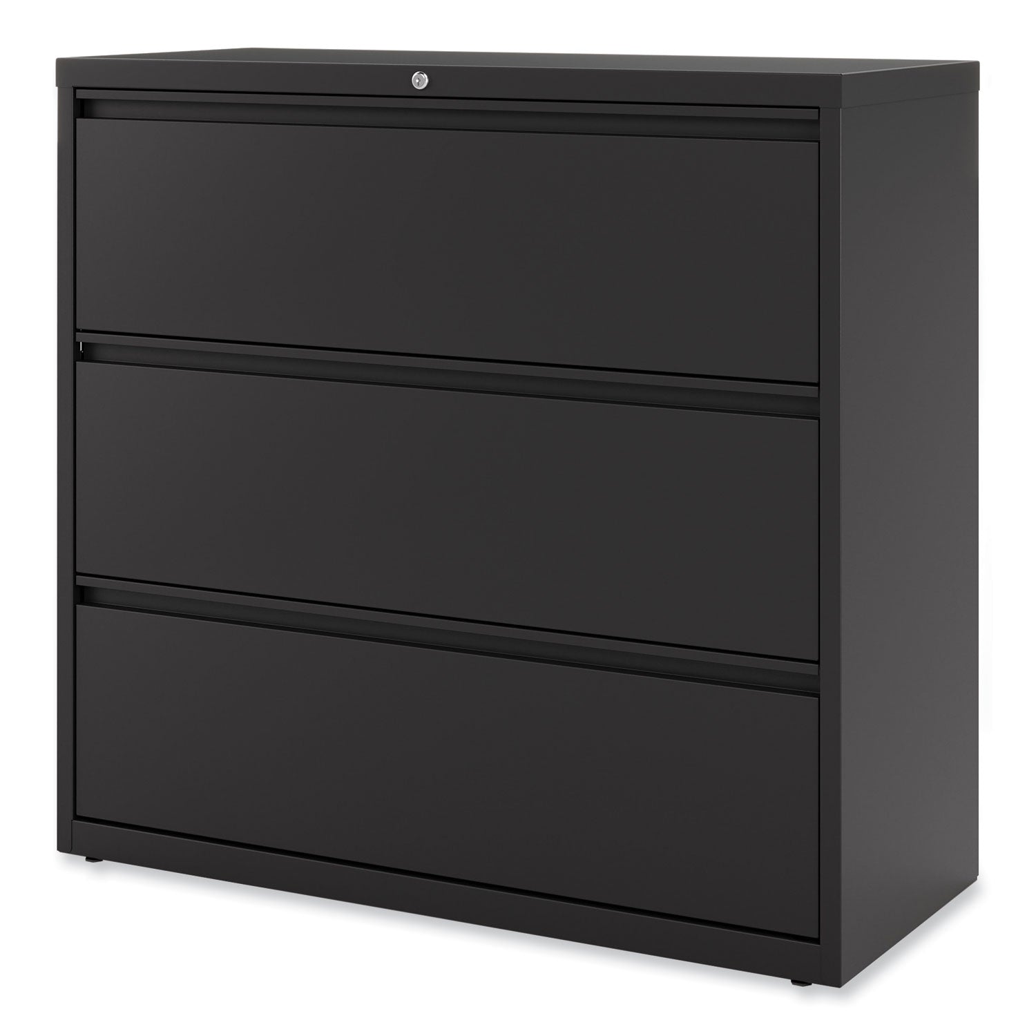 Lateral File, 3 Legal/Letter/A4/A5-Size File Drawers, Black, 42" x 18.63" x 40.25