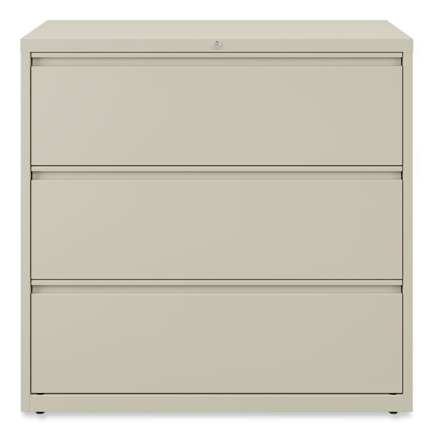 Lateral File, 3 Legal/Letter/A4/A5-Size File Drawers, Putty, 42" x 18.63" x 40.25