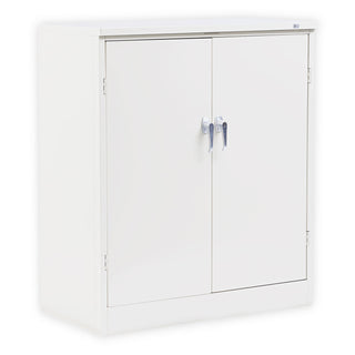 Assembled 42" High Heavy-Duty Welded Storage Cabinet, Two Adjustable Shelves, 36w x 18d, Putty - 