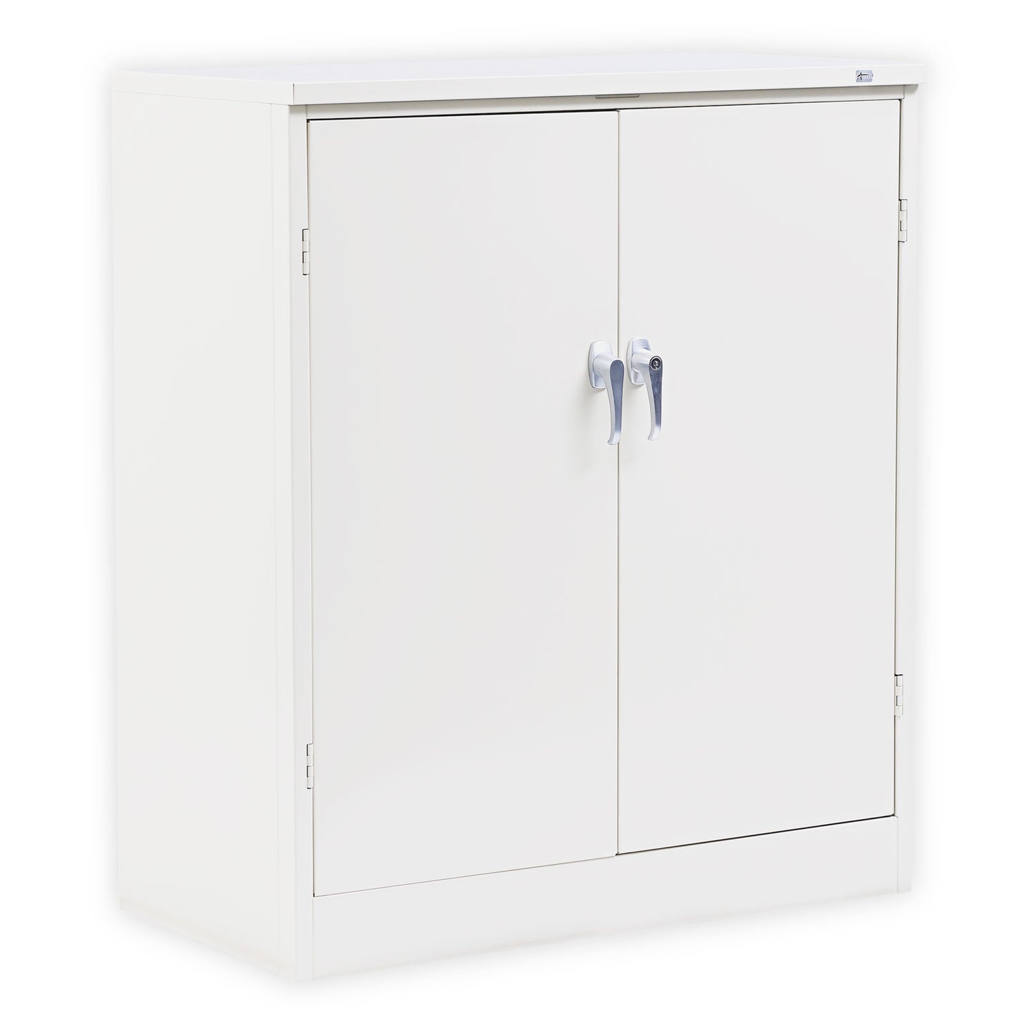 Assembled 42" High Heavy-Duty Welded Storage Cabinet, Two Adjustable Shelves, 36w x 18d, Putty - 