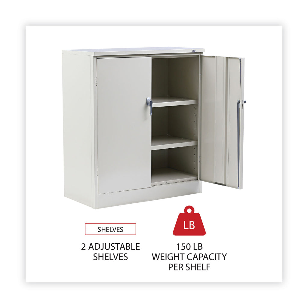 Assembled 42" High Heavy-Duty Welded Storage Cabinet, Two Adjustable Shelves, 36w x 18d, Putty - 