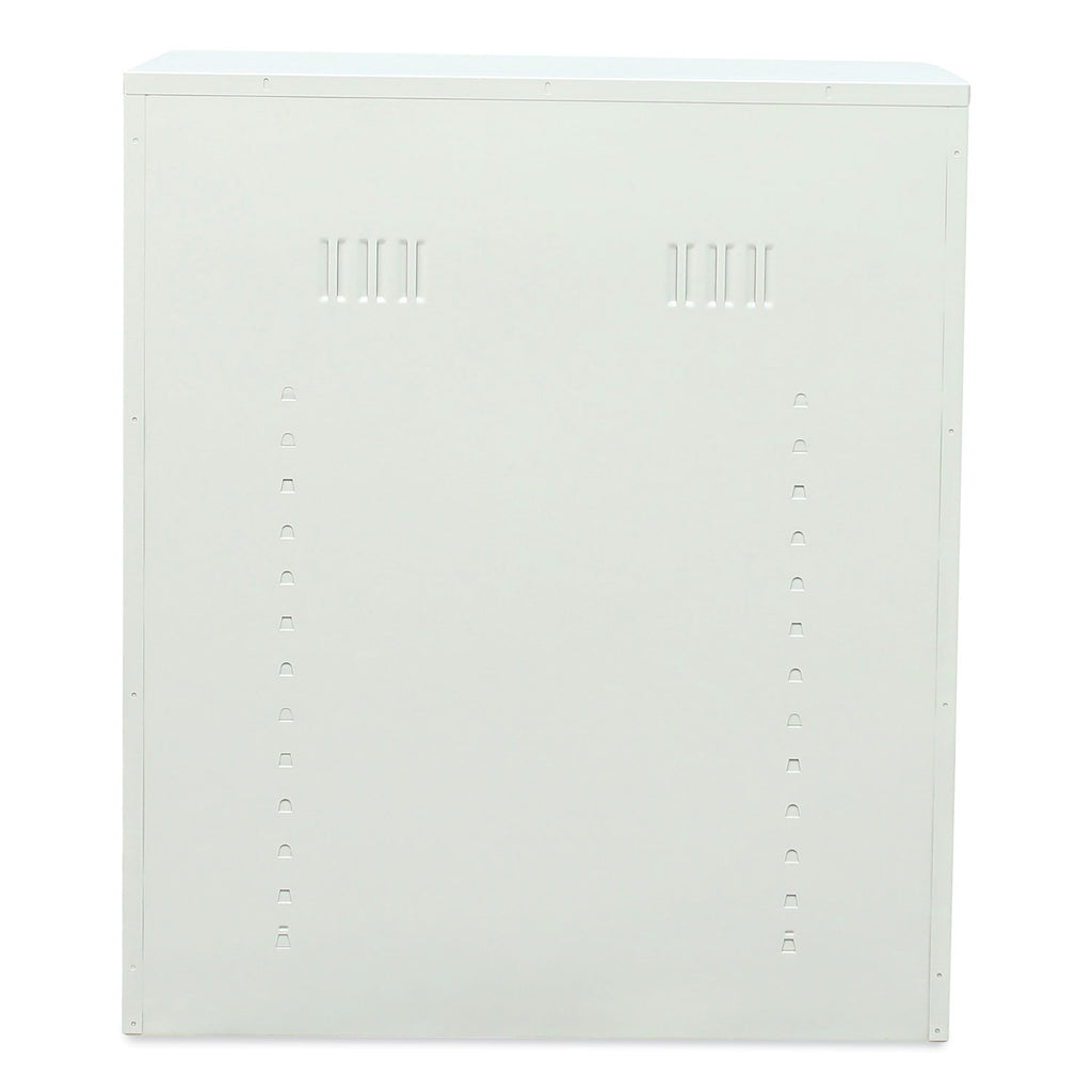 Assembled 42" High Heavy-Duty Welded Storage Cabinet, Two Adjustable Shelves, 36w x 18d, Putty - 