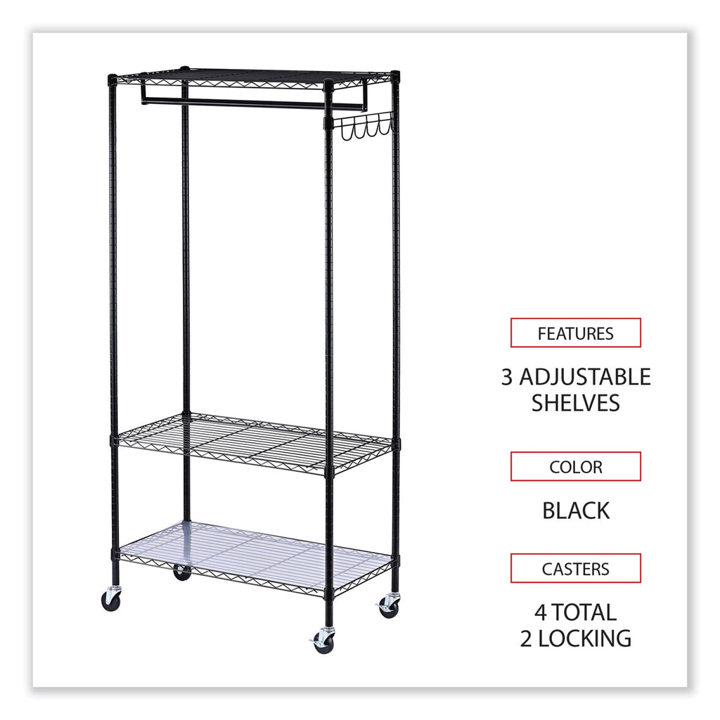 wire-shelving-garment-rack-30-garments-36w-x-18d-x-75h-black_alegr363618bl - 3