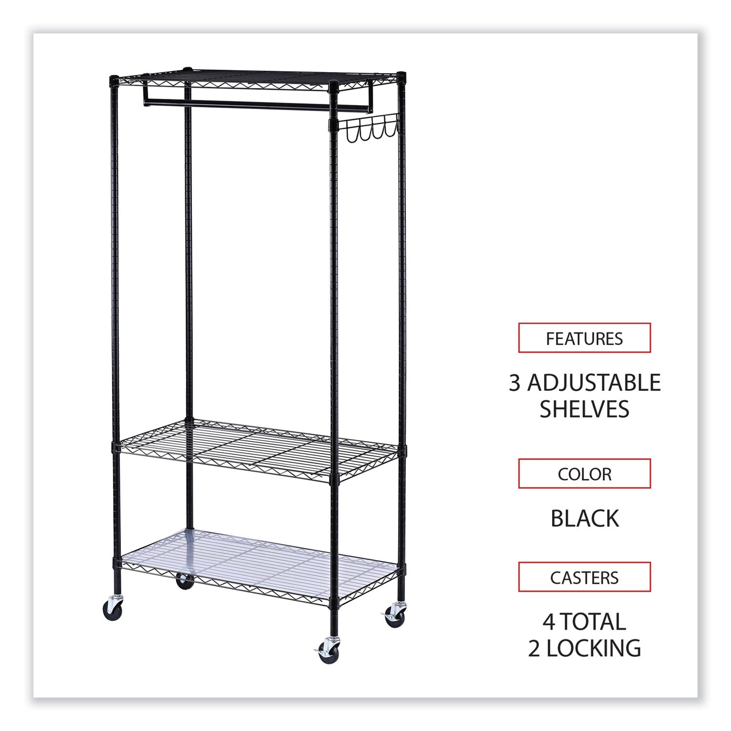 wire-shelving-garment-rack-30-garments-36w-x-18d-x-75h-black_alegr363618bl - 3