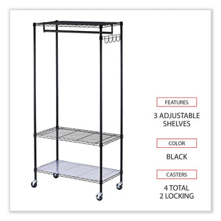 wire-shelving-garment-rack-30-garments-36w-x-18d-x-75h-black_alegr363618bl - 3