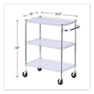 three-shelf-wire-cart-with-liners-metal-3-shelves-600-lb-capacity-345-x-18-x-40-silver_alesw333018sr - 2