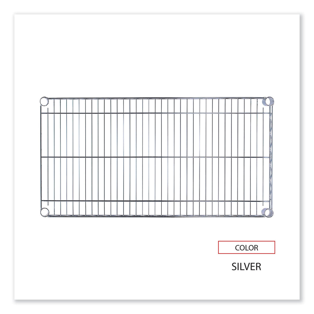 Industrial Wire Shelving Extra Wire Shelves, 36w x 18d, Silver, 2 Shelves/Carton