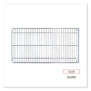 Industrial Wire Shelving Extra Wire Shelves, 36w x 18d, Silver, 2 Shelves/Carton