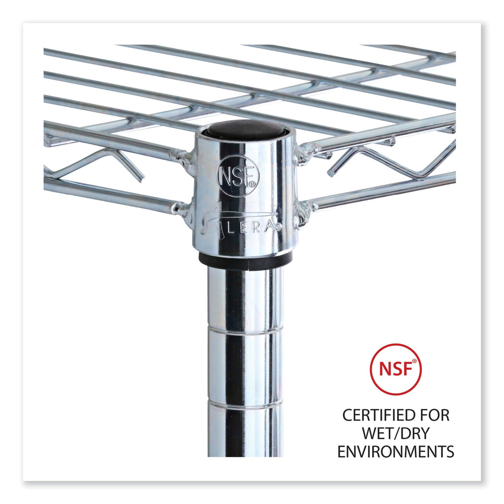 Industrial Wire Shelving Extra Wire Shelves, 36w x 24d, Silver, 2 Shelves/Carton - 